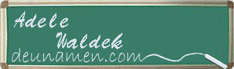 Adele Waldek Visitenkarte